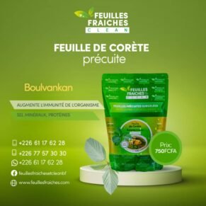 Feuilles de corètes -Boulvankan pré-sauce (surgélé)