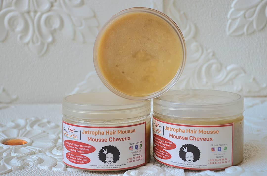 Jatropha Hair Mousse (Mousse Cheveux) - Yele Wellness