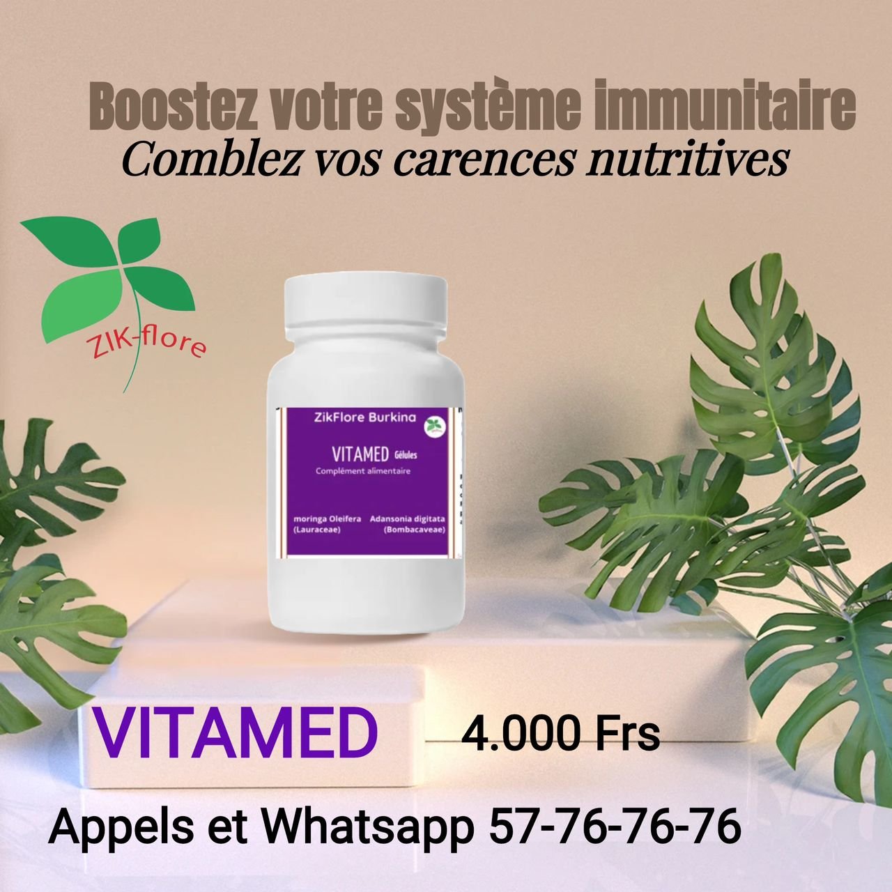 Vitamed - boostez votre système immunitaire -Zik-flore