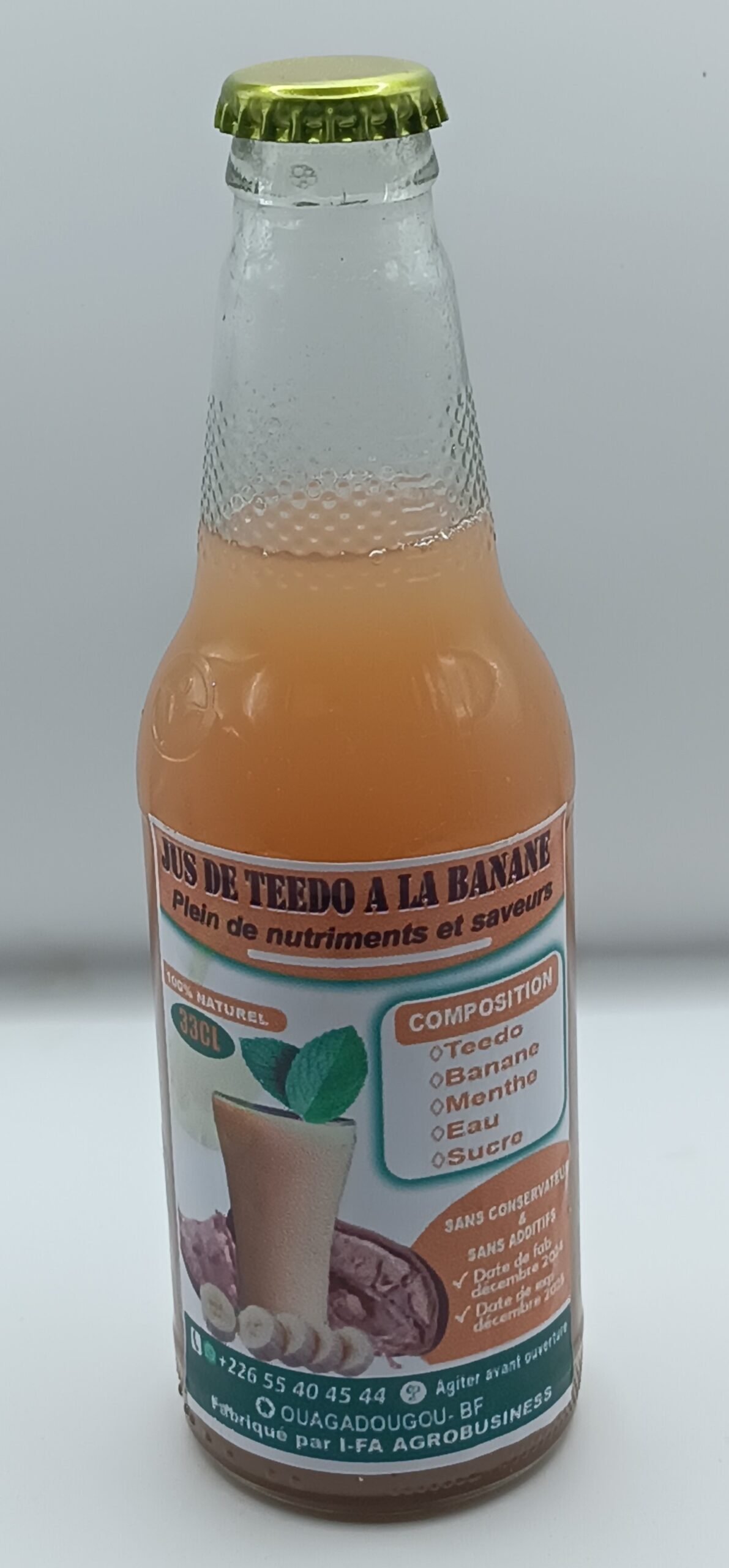 Jus de teedo à la banane - I-FA Agrobusiness